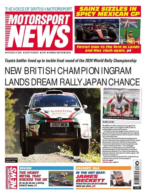 Title details for Motorsport News by Kelsey Publishing Ltd - Available